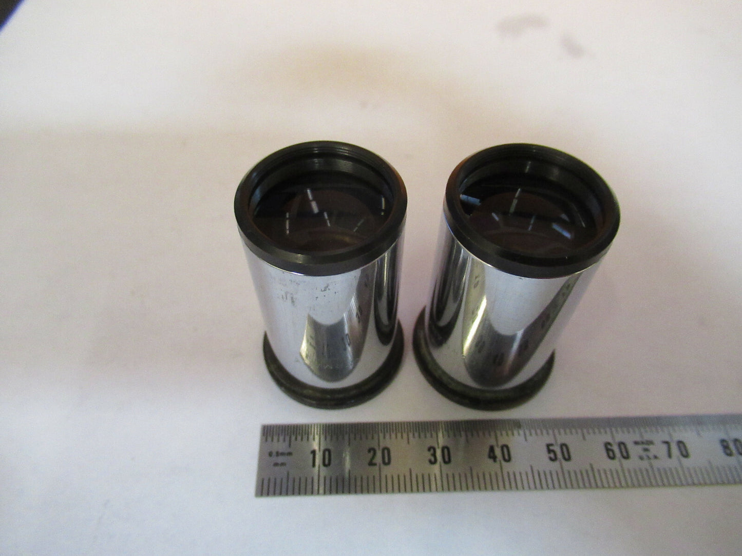 Antique Ernst Leitz Eyepiece 10X Pair Microscope Part