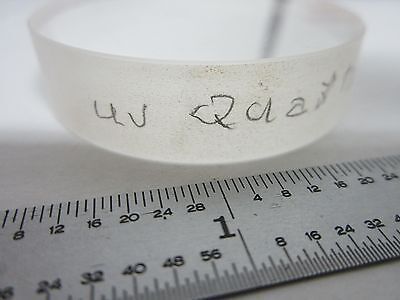 OPTICAL QUARTZ UV ULTRAVIOLET WINDOW LASER OPTICS AS IS BIN#Q4-37