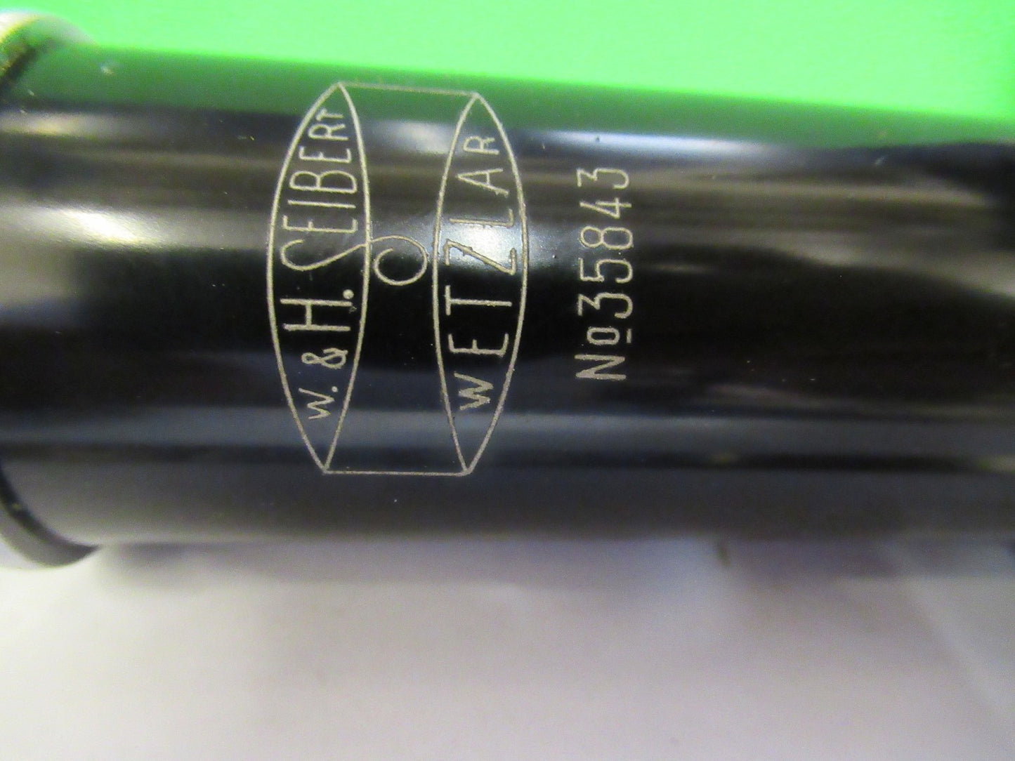 ANTIQUE SEIBERT WETZLAR tubus + nosepiece MICROSCOPE PART AS PIC U9-A-12