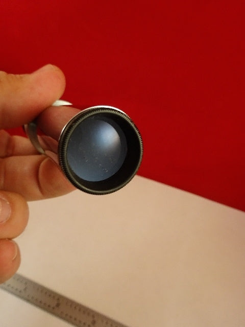 LARGE LONG 3X PROJECTION EYEPIECE LENS MICROSCOPE PART OPTICS AS IS &33-A-54