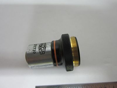 MICROSCOPE OPTICAL PART OBJECTIVE OLYMPUS JAPAN 10X OPTICS BIN#E2-07