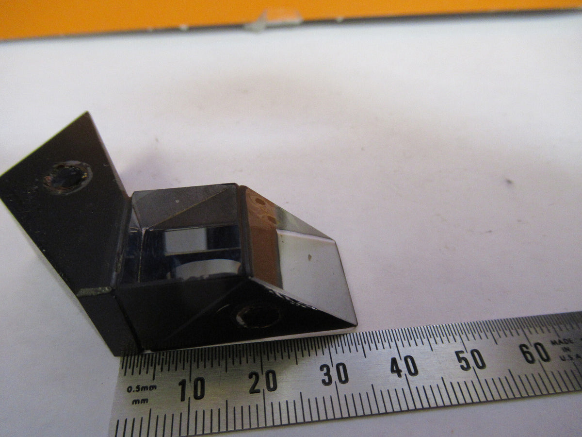 ANTIQUE BAUSCH LOMB PRISM HEAD OPTICS MICROSCOPE PART AS PICTURED 72-C-20