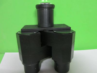 MICROSCOPE PART POLYVAR REICHERT LEICA HEAD OPTICS BINOCULAR AS IS BIN#S5-03