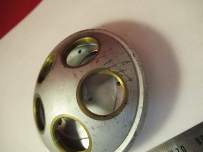 Olympus Japan Brass Nosepiece Microscope Part