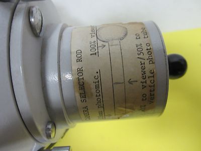 MICROSCOPE PART PHOTOMIC ZEISS HEAD TRINOCULAR HEAVY OPTICS AS IS BIN#H8-08