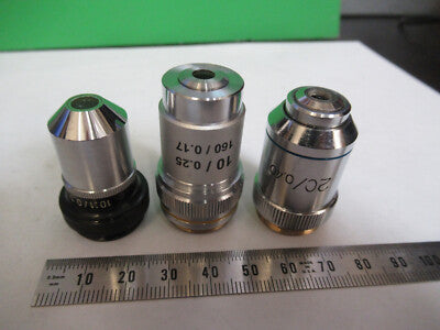 Assorted Objectives Lenses Optics Lot Microscope Part