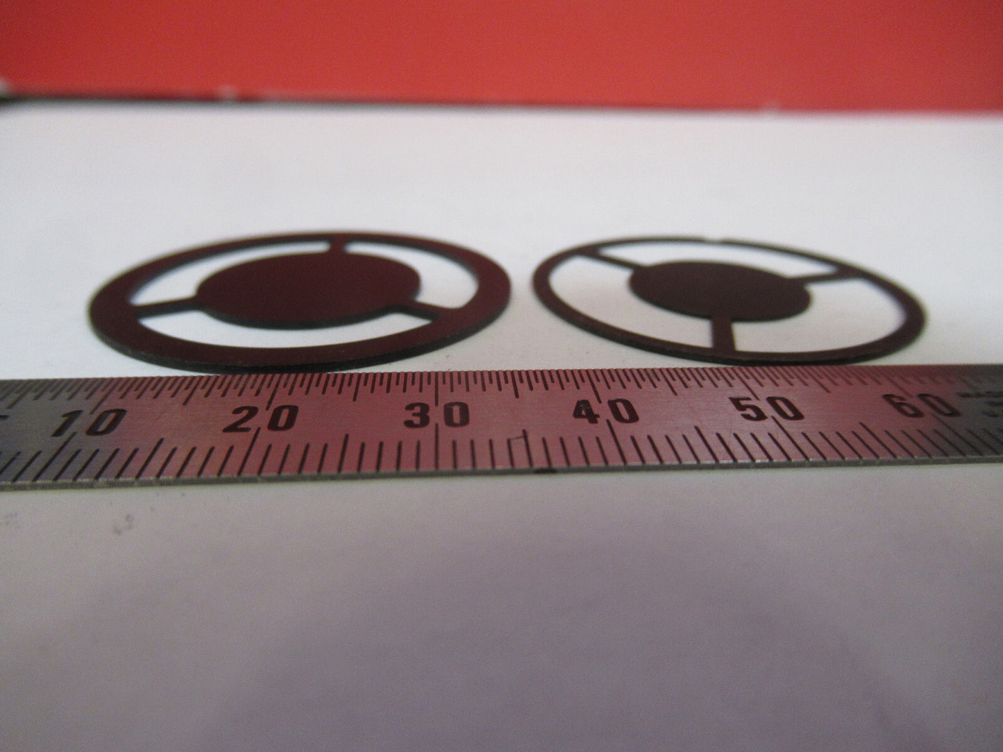 DARK FILED RINGS BAUSCH LOMB  OPTICS MICROSCOPE PART AS PICTURED &S9-A-19