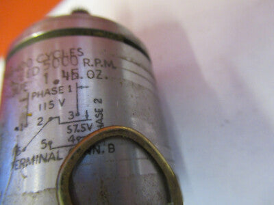SERVO MOTOR SYNCHRO 115V 400Hz AIRCRAFT PART OSTER 15-5153-10 AS PIC &8z-a-37