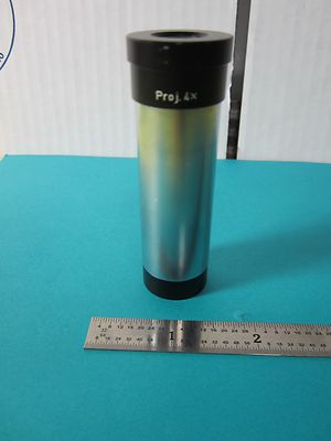 MICROSCOPE EYEPIECE LEITZ WETZLAR GERMANY PROJ 4X OPTICS BIN#E3-09