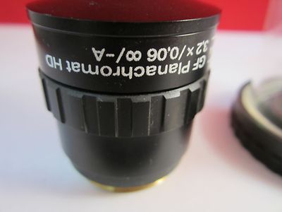 Optical Microscope Objective Aus Jena 3.2X Infinity Plan Achro Optics