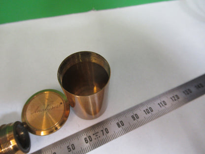 ANTIQUE BRASS POLARIZER POL UK SLIDE WATSON MICROSCOPE PART AS PICTURED &R2-B-61
