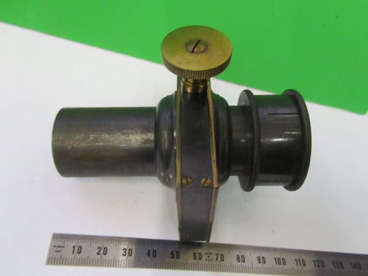 Antique Brass Slip Adjust Unknown Rare Collimator Scope Part