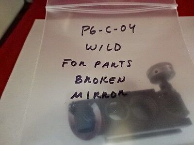 FÜR TEILE GEBROCHENES SPIEGELMIKROSKOPTEIL WILD SWISS M20 OPTICS AS IS #P6-C-04