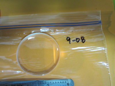 OPTICAL LARGE LENS ACHROMAT 55 mm DIA FL  230 mm LASER OPTICS BIN#9-08