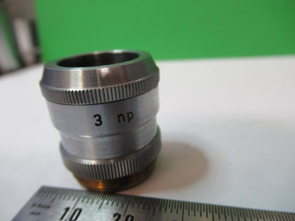 REICHERT AUSTRIA OBJECTIVE 3 np EPI MICROSCOPE PART AS PICTURED &R2-A-37