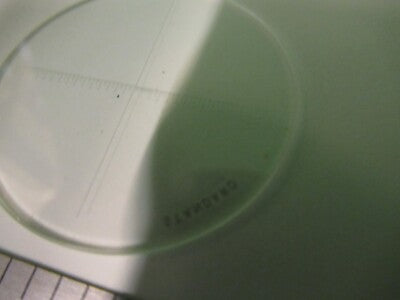NIKON JAPAN GRATICULE STANDARD TARGET MICROMETER MICROSCOPE PART AS PIC &58-B-10