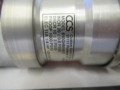 Aircraft Pressure Switch Ccs Custom Control Solar 31296-3