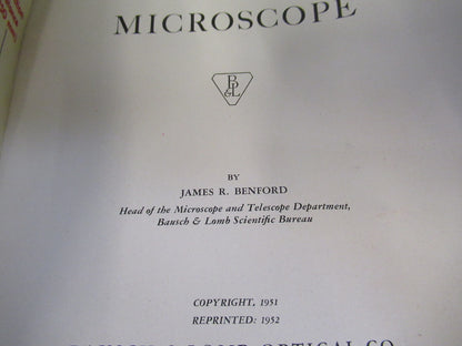 Antique Bausch & Lomb Use of Microscope Booklet 1952 Part