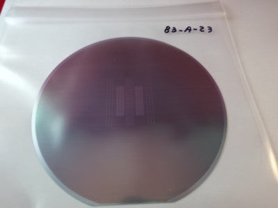 COLLECTABLE SEMICONDUCTOR WAFER SILICON WITH COMPONENTS NICE AS IS #83-A-23