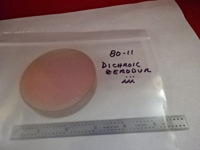 Optical Zerodur Coated Flat Zygo 1/10 Wave 3" Diameter Laser Optics
