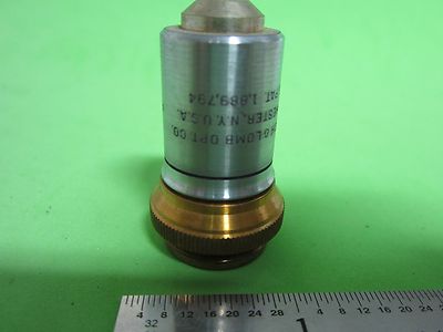 Optical Vintage Microscope Objective Bausch & Lomb Fluorite Optics