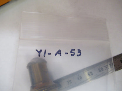 ANTIQUE BAUSCH LOMB BRASS OBJECTIVE 1/2in MICROSCOPE PART AS PICTURED Y1-A-53