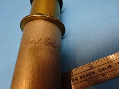 Antique Very Rare Brass Carl Zeiss AG Eyepiece Ocular Microscope Part