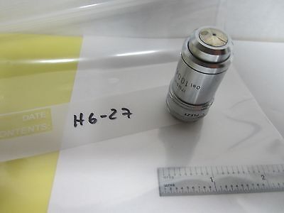 MIKROSKOPTEIL OBJEKTIV LEITZ DEUTSCHLAND PLEZY 100X OPTICS AS IS BIN#H6-27