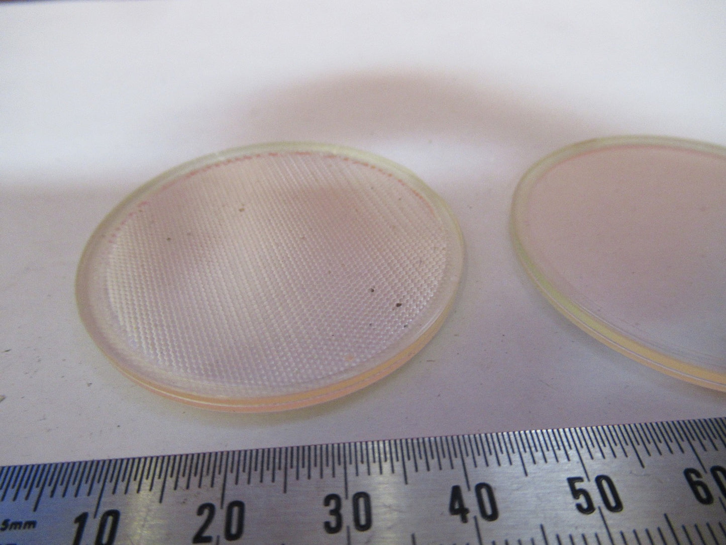 NIKON E400 ECLIPSE PLASTIC LENS DIFFUSER SET MICROSCOPE PART AS PICTURED T7-A-95