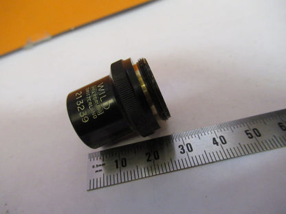 WILD M11 SWISS HEERBRUGG OBJECTIVE 4X LENS MICROSCOPE PART AS PICTURED 72-C-15