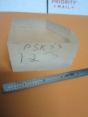 EXPERIMENTAL OPTICAL GLASS BLOCK AS IS LASER OPTICS BIN#C2