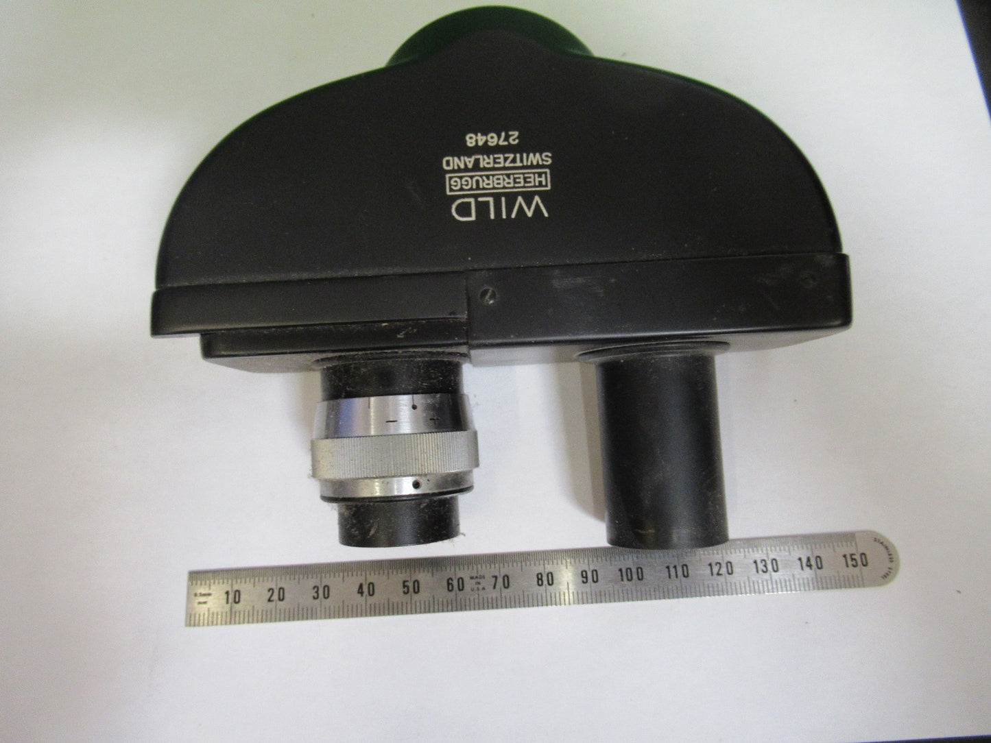 WILD HEERBRUGG SWISS binocular head MICROSCOPE PART AS PICTURED T6-A-61