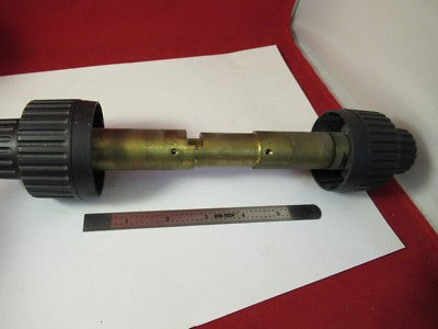 LEICA DMR GERMANY SET KNOBS STAGE ASSMEBLY MICROSCOPE part as pictured &100-07