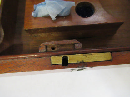 ANTIQUE CARY GOULD circa 1830 BRASS MICROSCOPE + CASE AS PICTURED X6-A-69