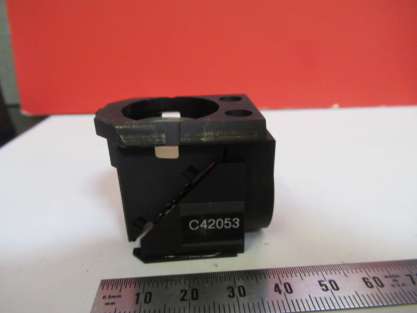 LEICA LEITZ GERMANY DMRB 11004V2 UV FILTER CUBE MICROSCOPE PART PICTURED T5-A-35