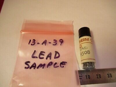 OMNITHERM METAL SAMPLE LEAD Pb PURE CHEMICAL AS PICTURED &13-A-39