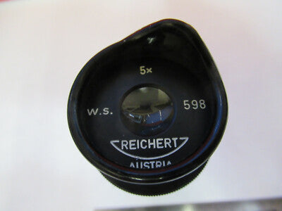 REICHERT AUSTRIA EYEPIECE 5X LENS OCULAR MICROSCOPE PART AS PICTURED 8Y-A-13