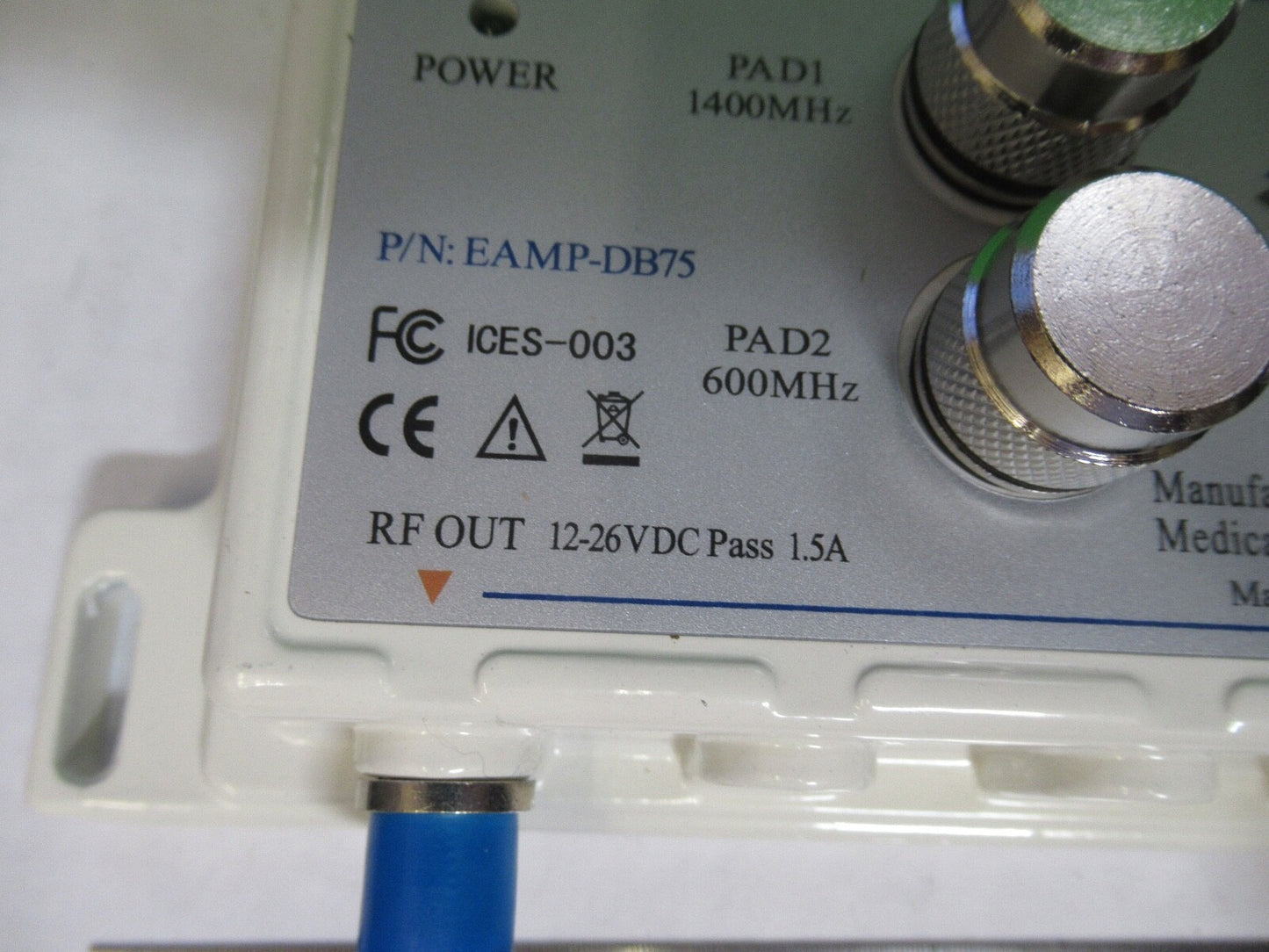 DUAL BAND AMPLIFIER RF 1400 MHz 600 FREQUENCY EASITRONICS  AS PICTURED G7-A-43