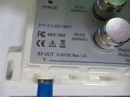 DUAL BAND AMPLIFIER RF 1400 MHz 600 FREQUENCY EASITRONICS  AS PICTURED G7-A-43