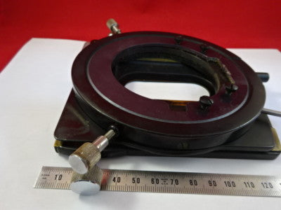 WILD M20 SWISS POL STAGE ROTATABLE TABLE MICROSCOPE PART OPTICS AS IS &94-A-07