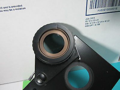 MICROSCOPE PART POLARIZER INSERT GERMANY POLARIZED OPTICS AS PICTURED BIN#B6-04