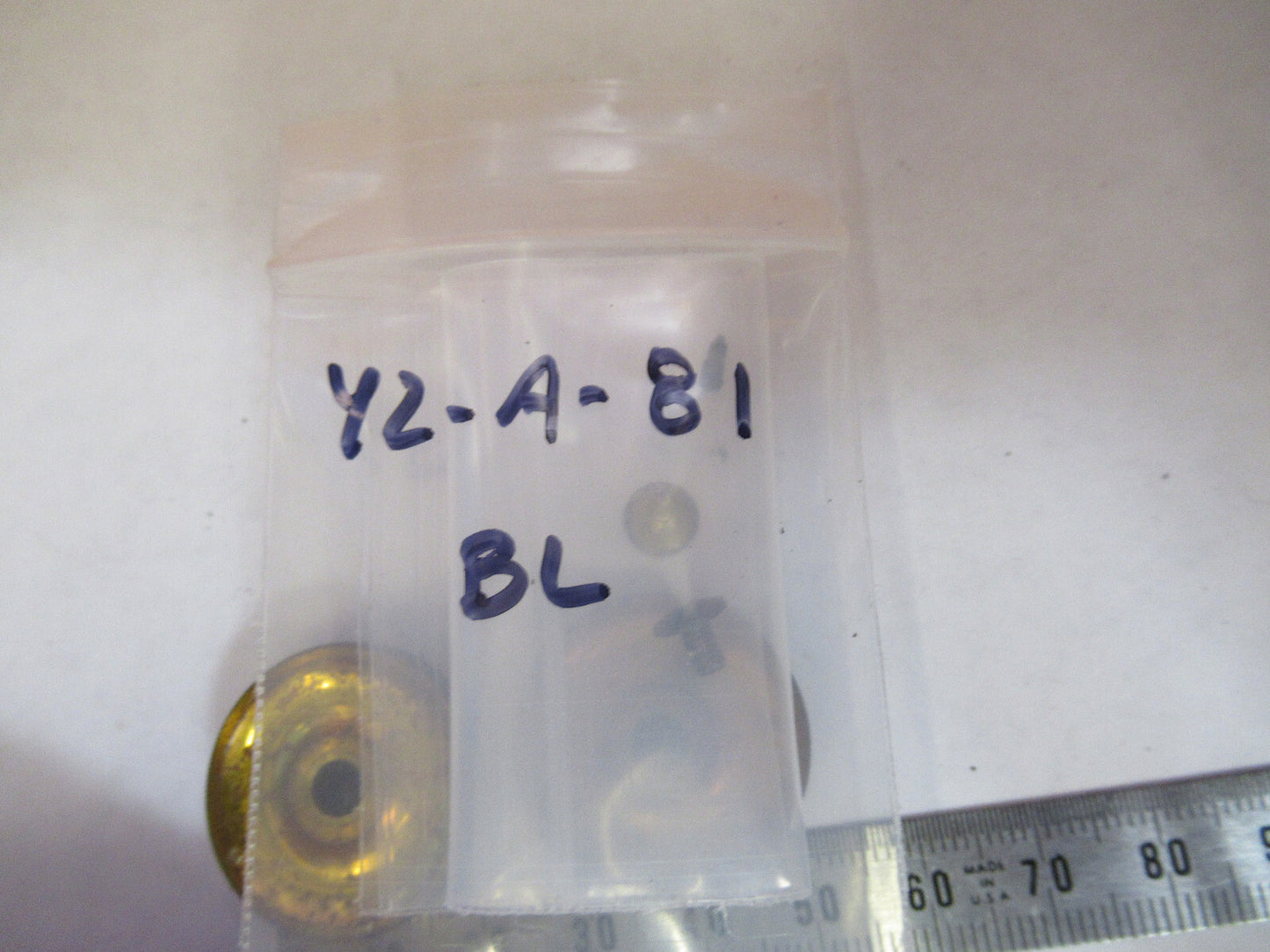 ANTIQUE BRASS BAUSCH LOMB KNOBS FINE ADJUST MICROSCOPE PART AS PICTURED Y2-A-81