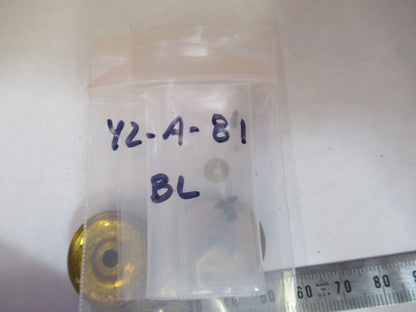 ANTIQUE BRASS BAUSCH LOMB KNOBS FINE ADJUST MICROSCOPE PART AS PICTURED Y2-A-81
