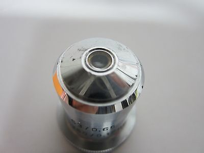MICROSCOPE PART OBJECTIVE REICHERT AUSTRIA 63X OPTICS AS IS BIN#M7-R-03