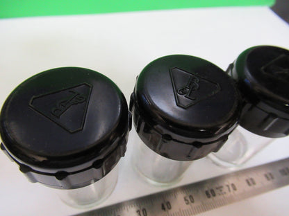 BAUSCH LOMB EMPTY PLASTIC OBJECTIVE CANISTER MICROSCOPE PART AS PICTURED X4-A-47