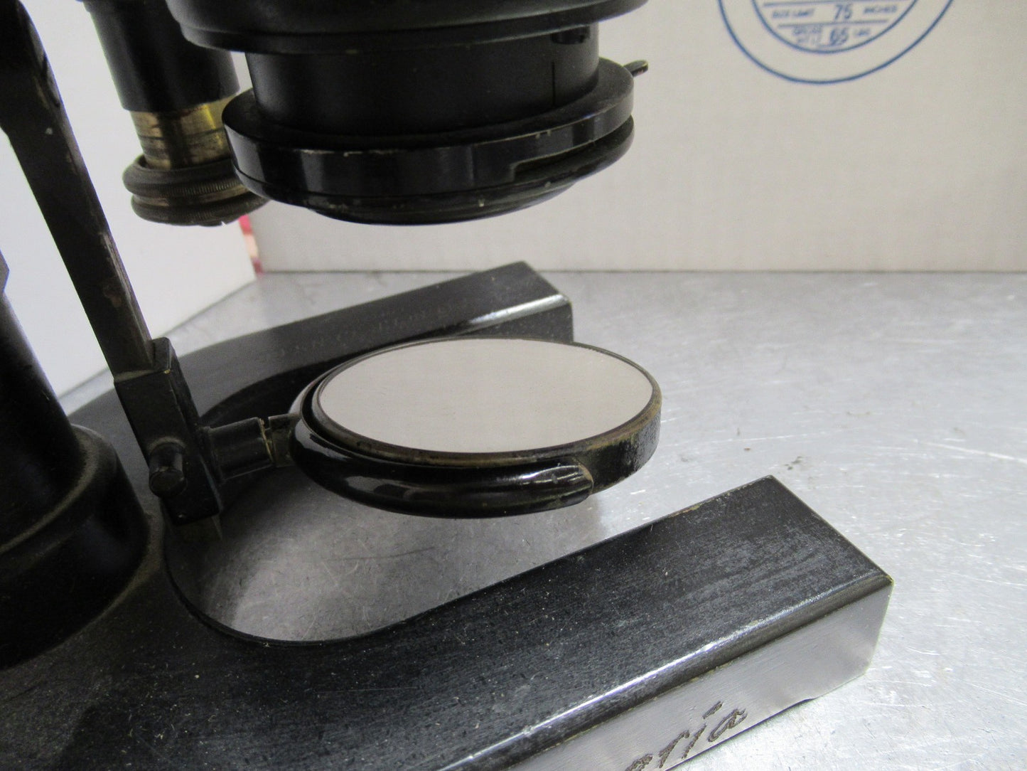 FOR PARTS OR REPAIR ANTIQUE SPENCER MICROSCOPE BAUSCH OBJECTIVES circa 1890 LOB