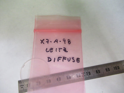 LEITZ GERMANY GLASS DIFFUSER FILTER OPTICS MICROSCOPE PART AS PICTURED X7-A-98