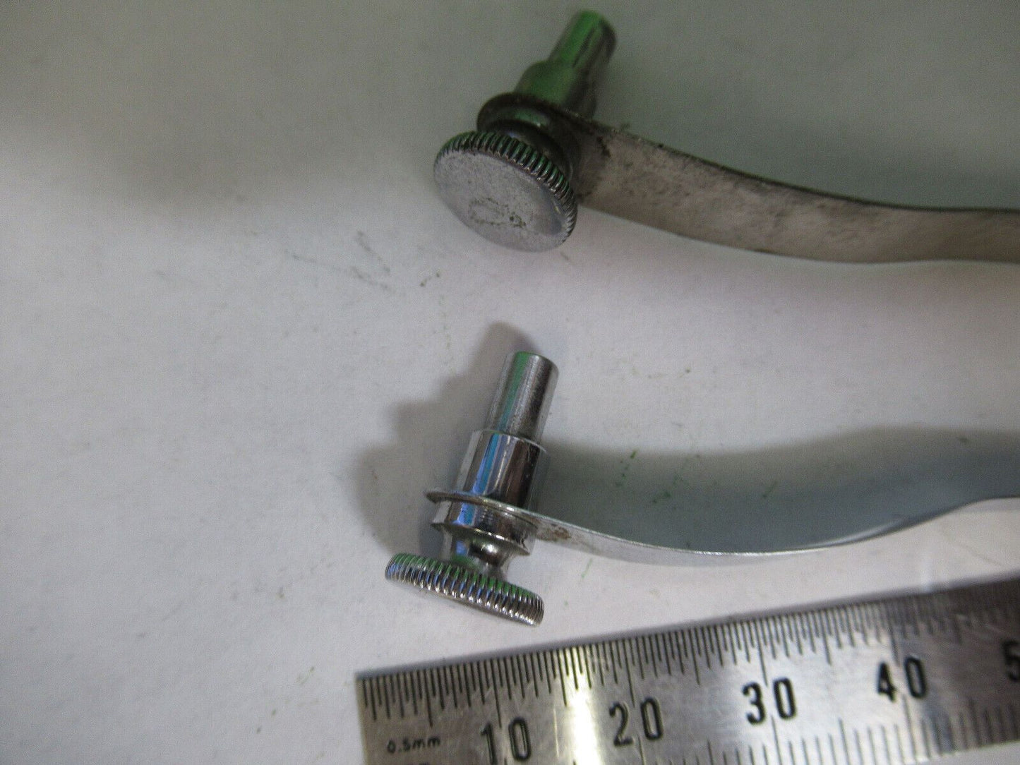 ANTIQUE SPENCER AO PAIR of CLIPS STAGE MICROSCOPE AS PICTURED &Z1-A-121