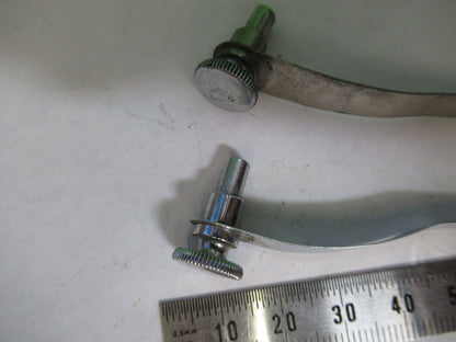 ANTIQUE SPENCER AO PAIR of CLIPS STAGE MICROSCOPE AS PICTURED &Z1-A-121