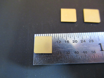 Lot Quartz Y-cut Piezoelectric Blanks Gold Plated Ultrasonic Sensor